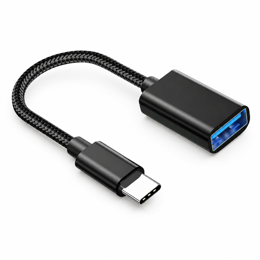 Adaptador OTG USB-C para USB 3.0 Premium | Conexão para Pen Drive, Mouse e Teclado