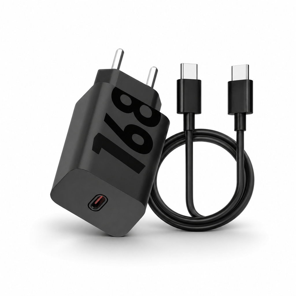 Carregador Turbo USB-C Premium para smartphones e dispositivos compatíveis