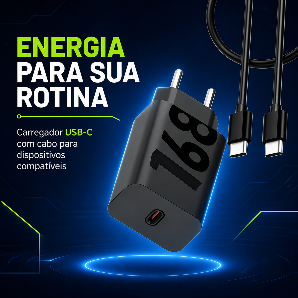 Carregador turbo premium para celular