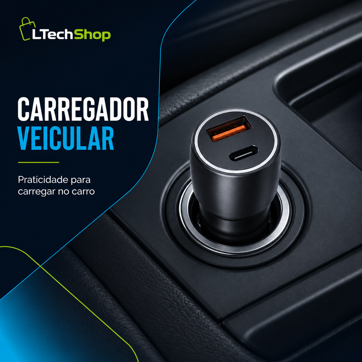 Carregador Veicular Turbo 60W PD