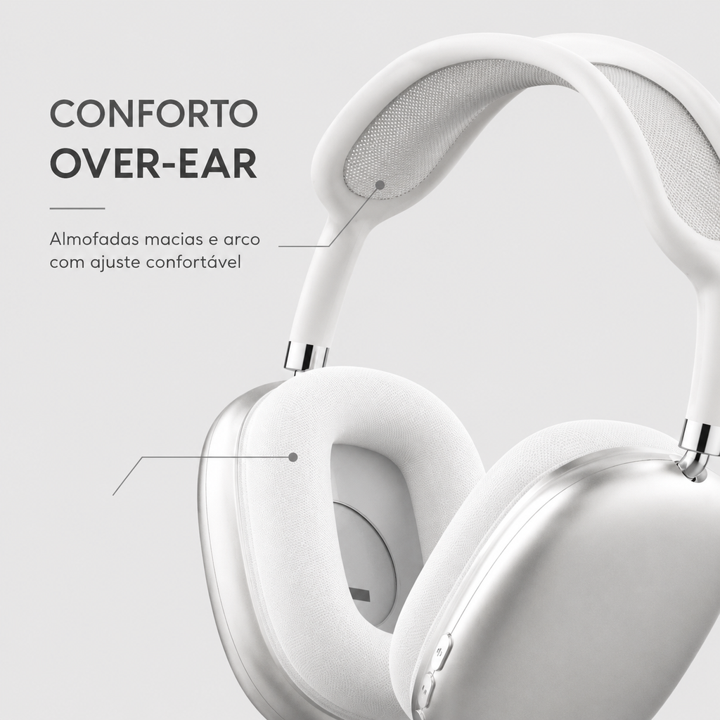 Headphone Bluetooth Sem Fio P9 Air | Recarregável com Microfone e Cartão TF