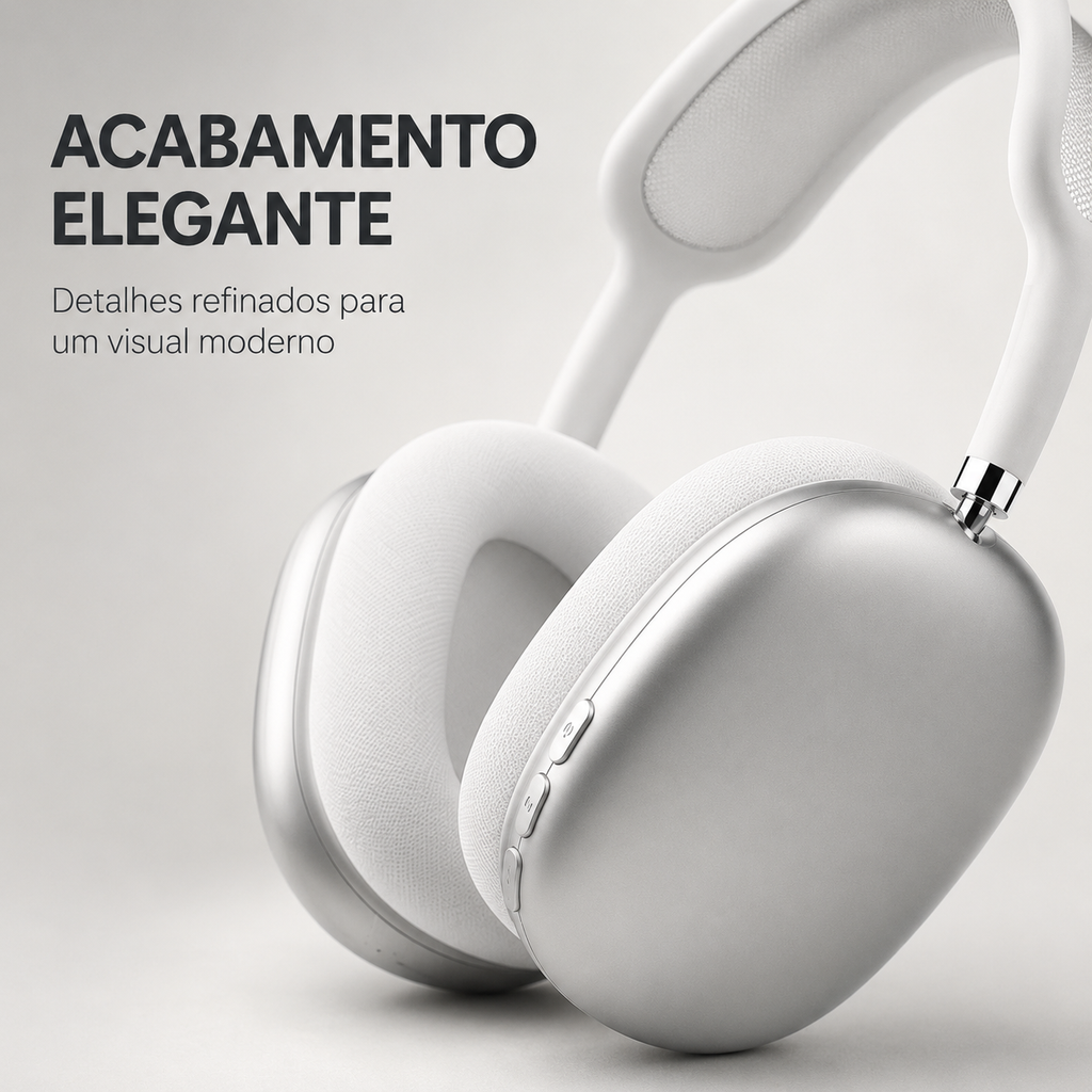 Headphone Bluetooth Sem Fio P9 Air | Recarregável com Microfone e Cartão TF