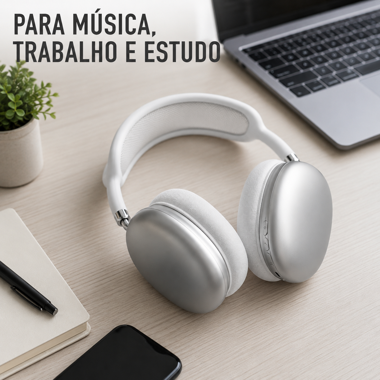 Headphone Bluetooth Sem Fio P9 Air | Recarregável com Microfone e Cartão TF