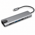 Hub USB-C 8 em 1 Premium com HDMI 4K, RJ45, USB 3.0 e PD