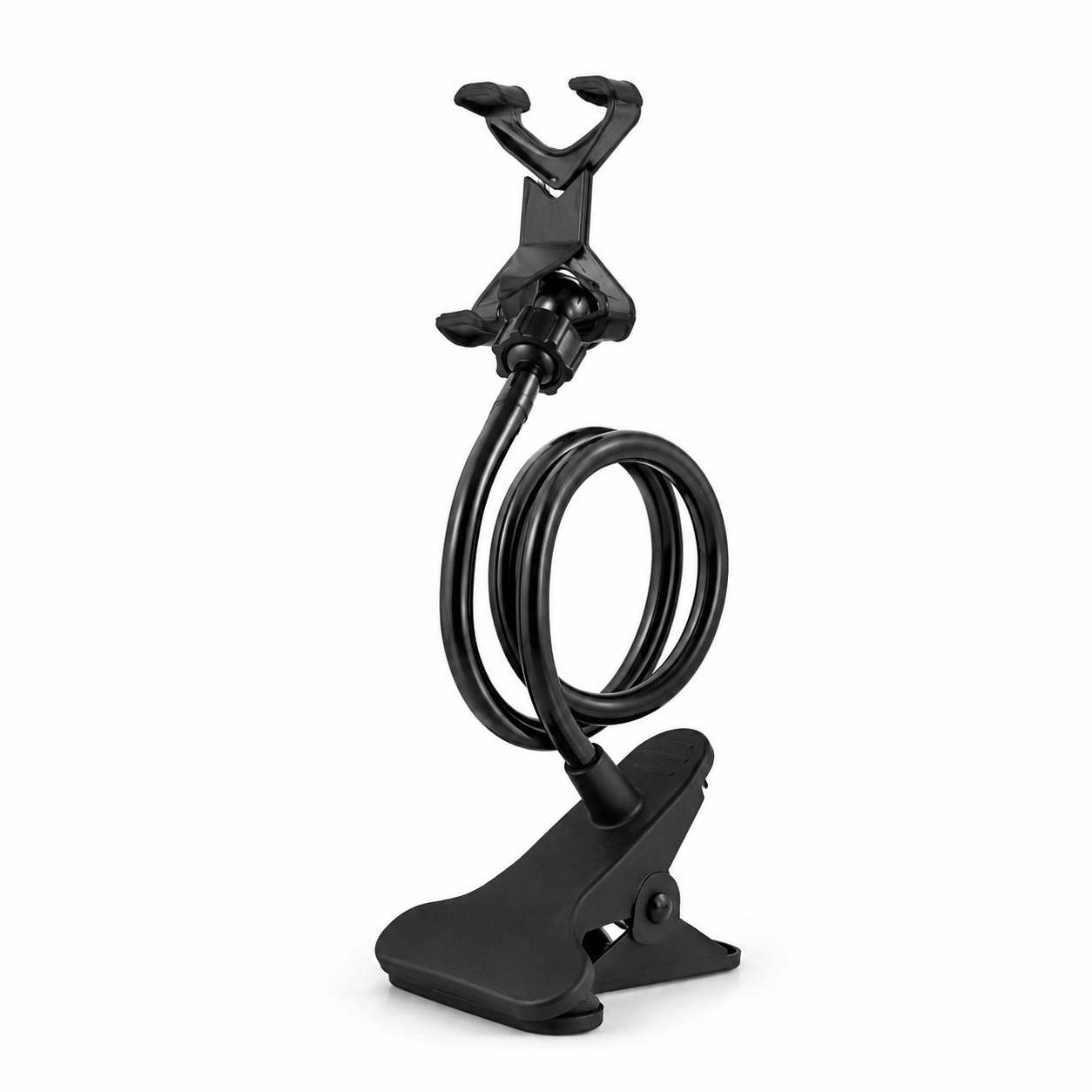 Suporte Articulado Flexível 360° para Celular com Presilha para Mesa e Cama
