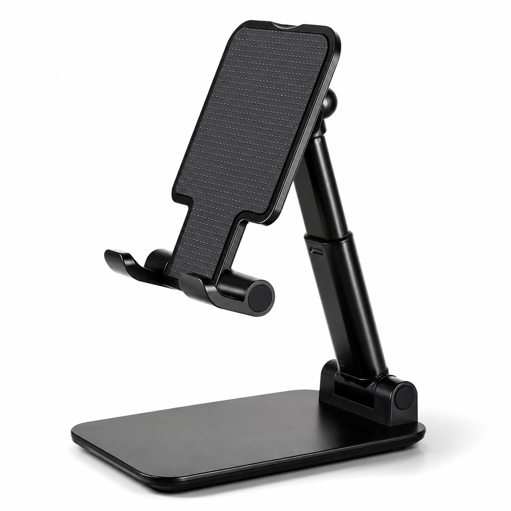 Suporte Ergonômico Dobrável para Celular e Tablet | Ajustável para Mesa
