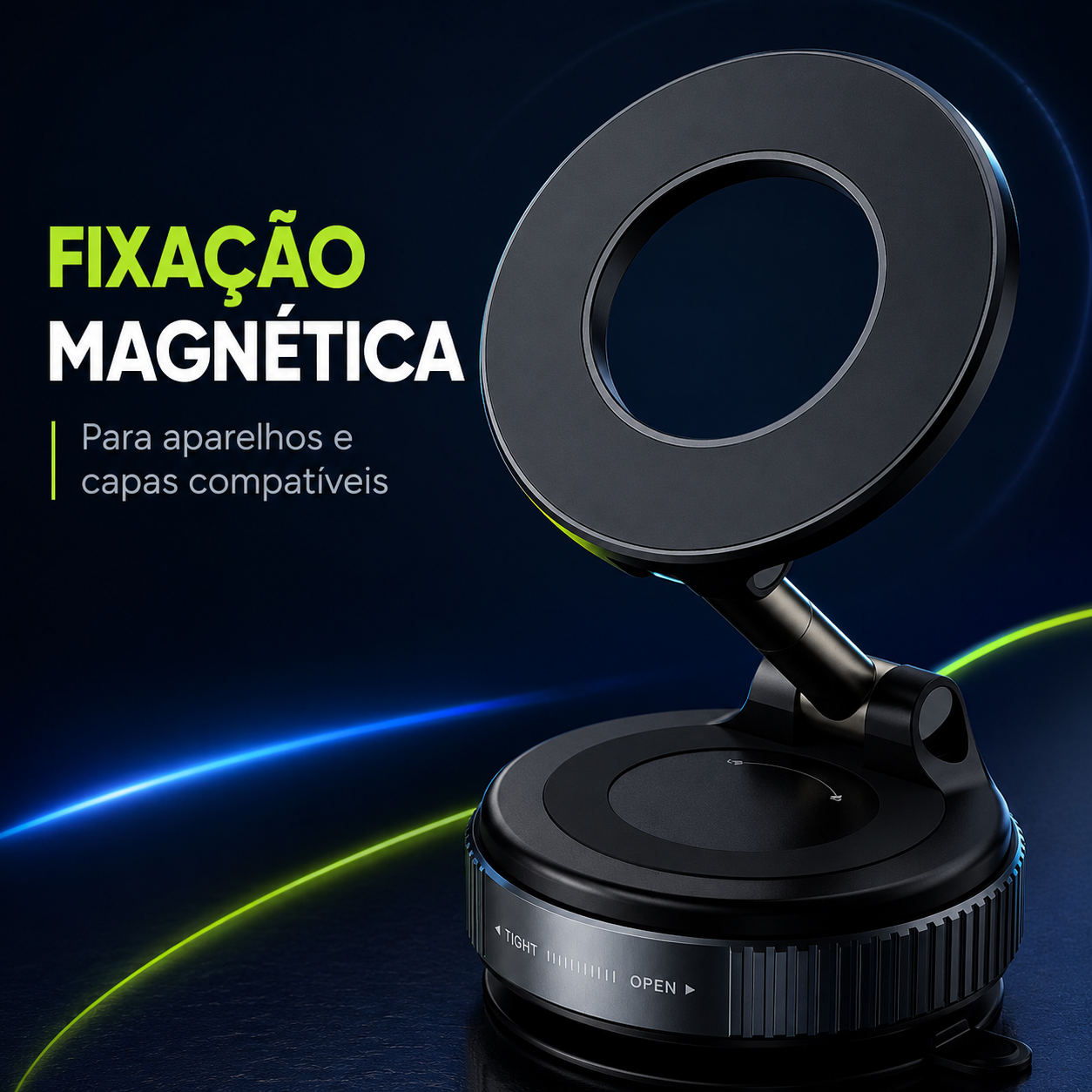 Suporte Veicular Magnético Premium 360° - IPHONE