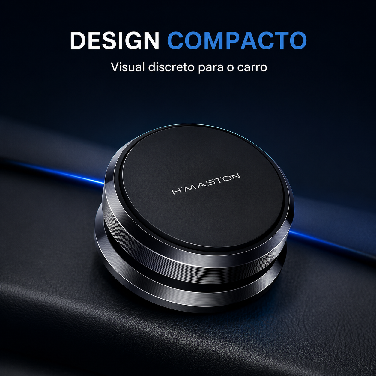 Suporte Veicular Magnético H'maston CJ-52 360° com Imãs de NeodímioSuporte Veicular Magnético H'maston CJ-52 360° com Imãs de Neodímio