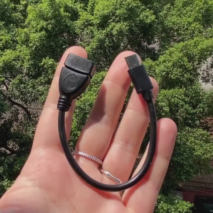 Adaptador OTG USB-C para USB 3.0 Premium | Conexão para Pen Drive, Mouse e Teclado
